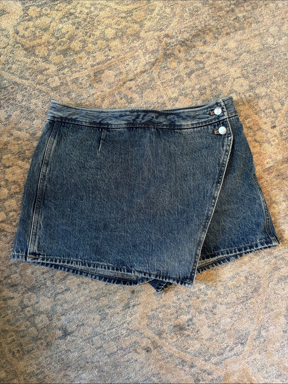 Madewell Denim Mini Wrap Skort